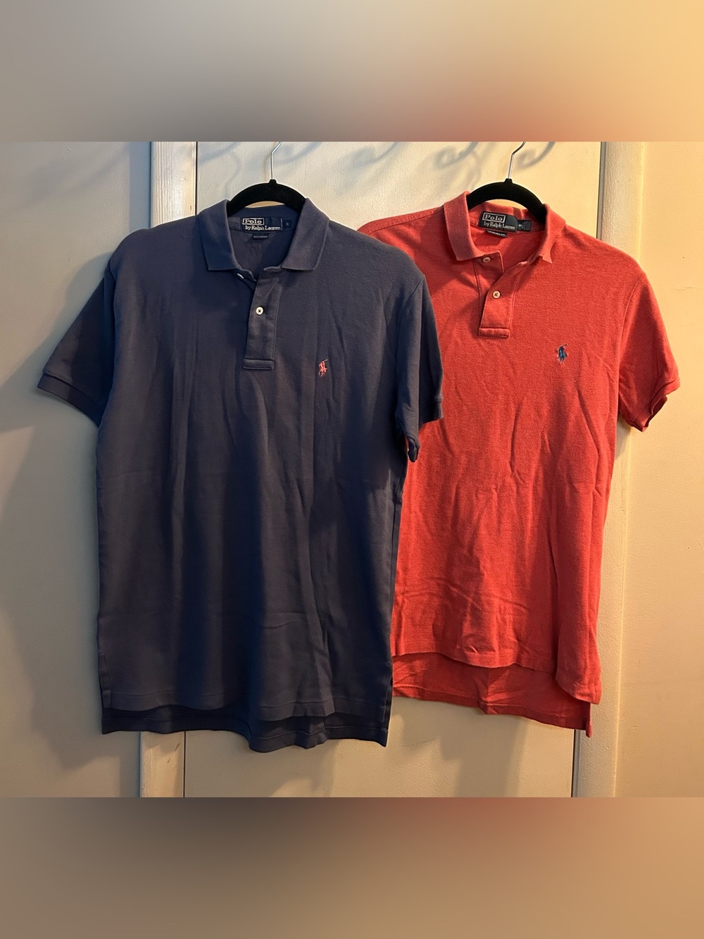 Ralph Lauren Men’s Navy and Red Polo Short Sleeve Duo